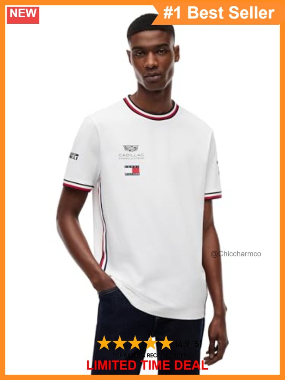 Men's F1 Drivers Graphic Crew Neck Short Sleeve Cotton Tee